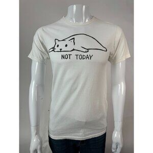 Black Matter "Not Today" Cat Graphic T-Shirt Size M